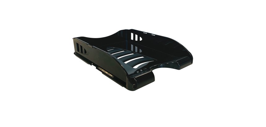 Vaschetta portacorrispondenza Sunrise - 33,5 x 25,4 x 7 cm - nero - Arda