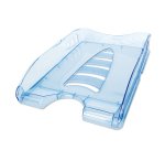 Vaschetta portacorrispondenza Sunrise - 33,5 x 25,4 x 7 cm - azzurro trasparente - Arda