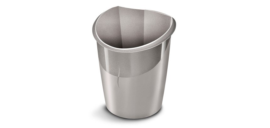 Cestino gettacarte Ellypse Xtra Strong - altezza 38 cm - 15 L - grigio talpa - CEP