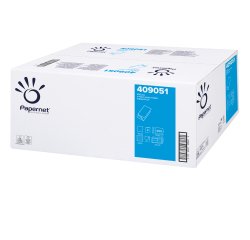 Asciugamani piegati a V Special - 2 veli - goffratura a onda - 20 gr - 24 x 21 cm - bianco - Papernet - conf. 250 pezzi