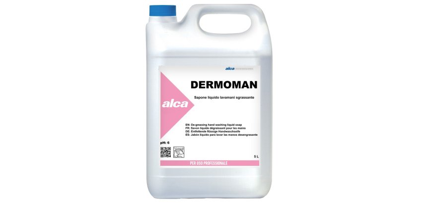 Sapone liquido Dermoman - fiorito - sporco medio - Alca - tanica da 5 L