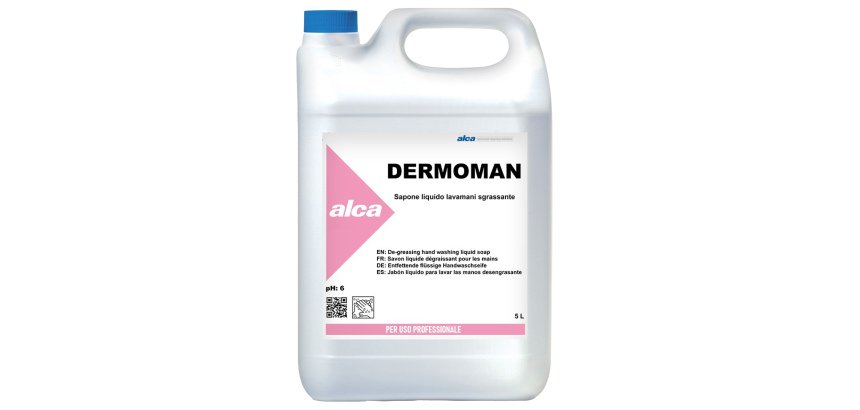 Sapone liquido Dermoman - fiorito - sporco medio - Alca - tanica da 5 L