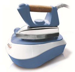 Ferro da stiro Pratica - a caldaia - 23x15x32 cm - 2000 W - 220/240 V -  bianco/azzurro - Melchioni family