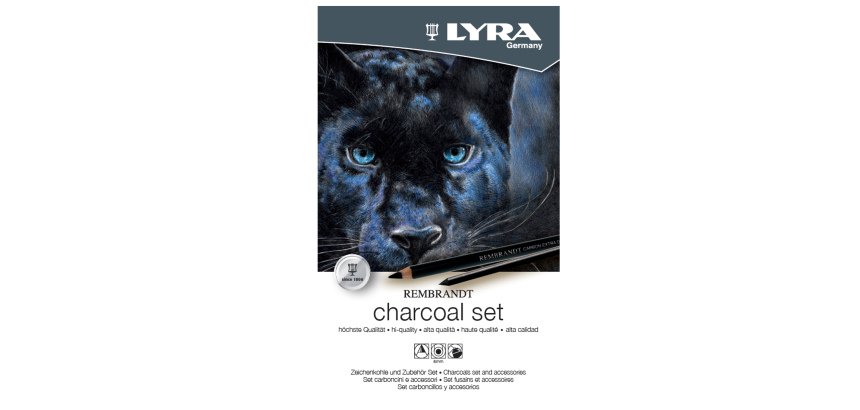 Carboncini in matita e stick di qualità Rembrandt Charcoal Set - Lyra - astuccio metallo