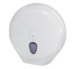 Dispenser carta igienica rotolo Maxi Jumbo - 33,5 x 12,8 x 33,5 cm - rotolo diametro 29 cm - bianco - Mar Plast