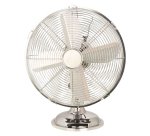 Ventilatore Cromo da tavolo - pala diametro 30 cm - 35 W - metallo cromato - CFG