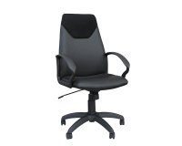 Poltrona direzionale Guru GRP - con ruote e braccioli - nero - Unisit