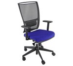 Poltrona semidirezionale Zoe ZOEA - con braccioli regolabili - blu/nero - Unisit