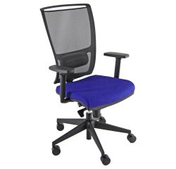 Poltrona semidirezionale Zoe ZOEA - con braccioli regolabili - blu/nero - Unisit