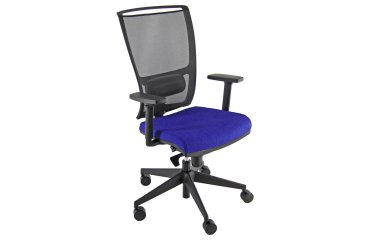 Poltrona semidirezionale Zoe ZOEA - con braccioli regolabili - blu/nero - Unisit