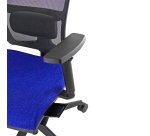 Poltrona semidirezionale Zoe ZOEA - con braccioli regolabili - blu/nero - Unisit