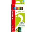 Pastelli colorati GreenColors - diametro mina 2,5 mm - Stabilo - astuccio 12 pezzi