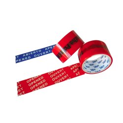 Nastro antieffrazione "aperto" - larghezza 5 cm - lunghezza 50 m - rosso - Viva