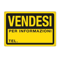 Cartello segnalatore - 30x20 cm - VENDESI - PPL - Cartelli Segnalatori