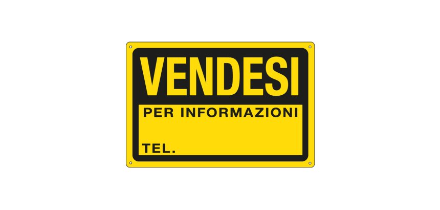 Cartello segnalatore - 30x20 cm - VENDESI - PPL - Cartelli Segnalatori