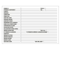 Cartello segnalatore - 67x100 cm - cantiere specifiche dei lavori - polionda - Cartelli Segnalatori