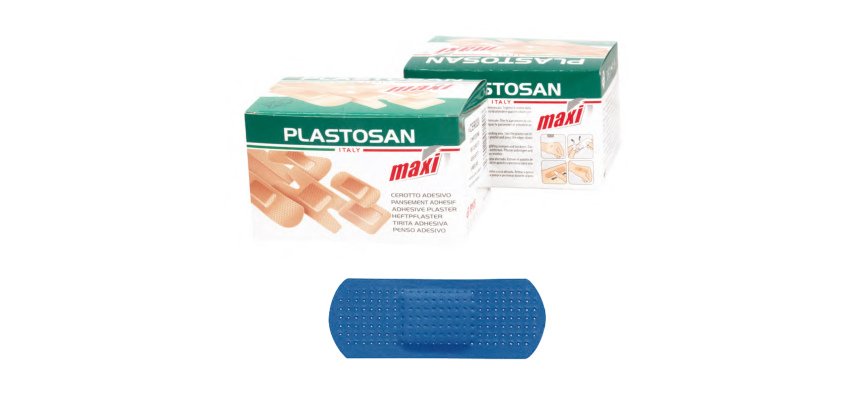 Cerotti Blu Detectable  2 x 7 cm 100 unità