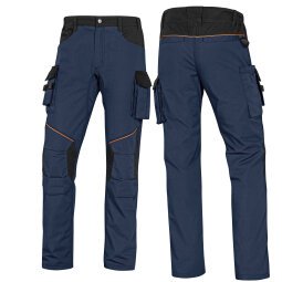 Pantalone da lavoro Deltaplus Mach 2 Corporate, blu/nero