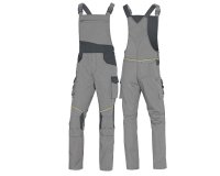 Salopette da lavoro Deltaplus Mach 2 Corporate, grigio chiaro/grigio scuro
