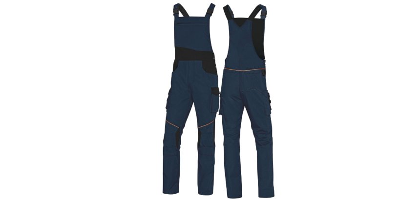 Salopette da lavoro Deltaplus Mach 2 Corporate, blu/nero