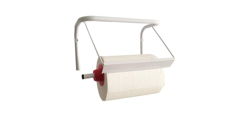 Porta bobina asciugatutto da muro - metallo - bianco - PerfettoFactory