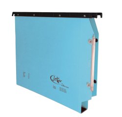 Cartella sospesa Joker - armadio - interasse 33 cm - fondo U - 33 x 28 cm - blu - Bertesi