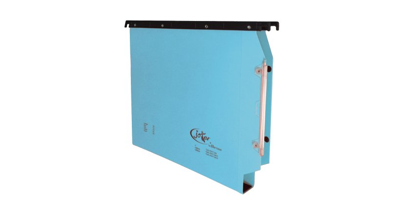Cartella sospesa Joker - armadio - interasse 33 cm - fondo U - 33 x 28 cm - blu - Bertesi