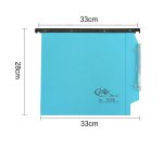 Cartella sospesa Joker - armadio - interasse 33 cm - fondo U - 33 x 28 cm - blu - Bertesi