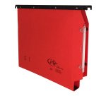 Cartella sospesa Joker - armadio - interasse 33 cm - fondo U - 33 x 28 cm - rosso - Bertesi