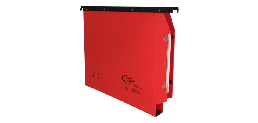 Cartella sospesa Joker - armadio - interasse 33 cm - fondo U - 33 x 28 cm - rosso - Bertesi