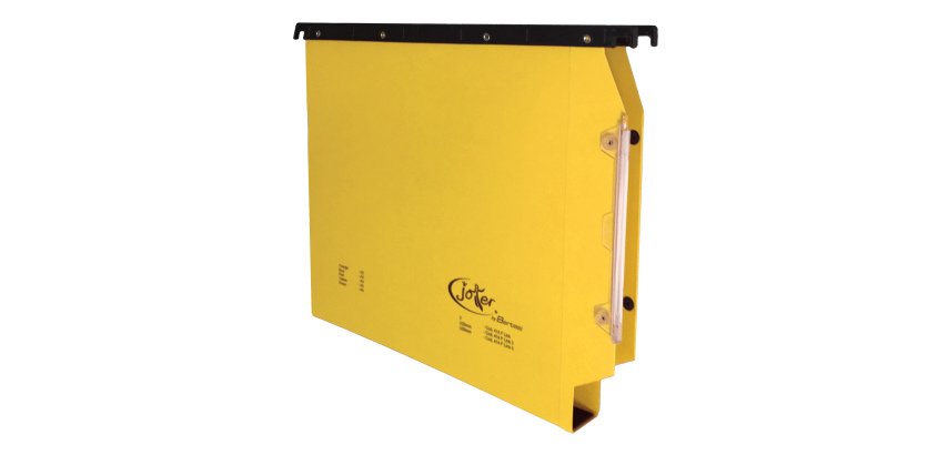 Cartella sospesa Joker - armadio - interasse 33 cm - fondo U - 33 x 28 cm - giallo - Bertesi