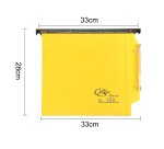 Cartella sospesa Joker - armadio - interasse 33 cm - fondo U - 33 x 28 cm - giallo - Bertesi