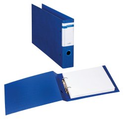Raccoglitore Stelvio F - 30 x 22 cm album - 2 anelli a D 40 mm - dorso 6 cm - blu - Sei Rota
