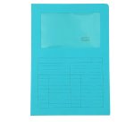 Cartellina a L con finestra Sintex - 120 gr - A4 - acquamarina - Blasetti - conf. 50 pezzi