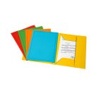 Cartelline 3 lembi - con stampa - 200 gr - 24x32 cm - mix 5 colori - Fraschini - conf. 25 pezzi