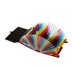 Portadocumenti a soffietto - 25 tasche - A4 - PP - nero - Lebez