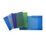 Cartella 3 lembi con elastico angolare 2ndLife - 22 x 30 cm - dorso 2,5 cm - PP riciclato - mix 4 colori - Favorit