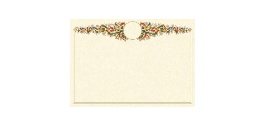 Diplomi in pergamena - stampa offset - A4 - 160 gr - avorio - Kartos - conf. 10 pezzi