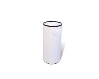 Portaombrelli PS66 - 22 L - diametro 25 cm - H 52 cm - plastica - bianco - Methodo