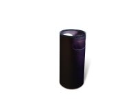 Portaombrelli PS66 - 22 L - diametro 25 cm - H 52 cm - plastica - nero - Methodo