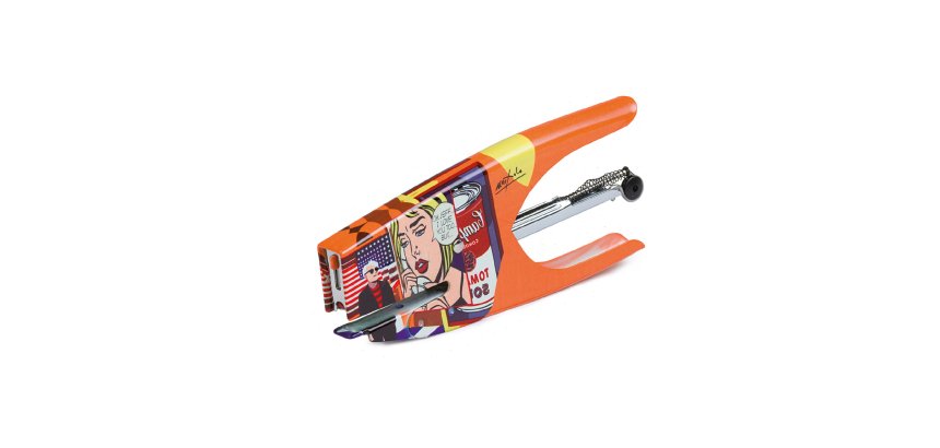Cucitrice a pinza Pop Art - punti 6/4 - Pop Fantasy - acciaio cromato - Iternet