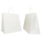 Shopper Large - maniglie cordino - 32 x 20 x 33 cm - carta kraft - bianco - Mainetti Bags - conf. 25 pezzi