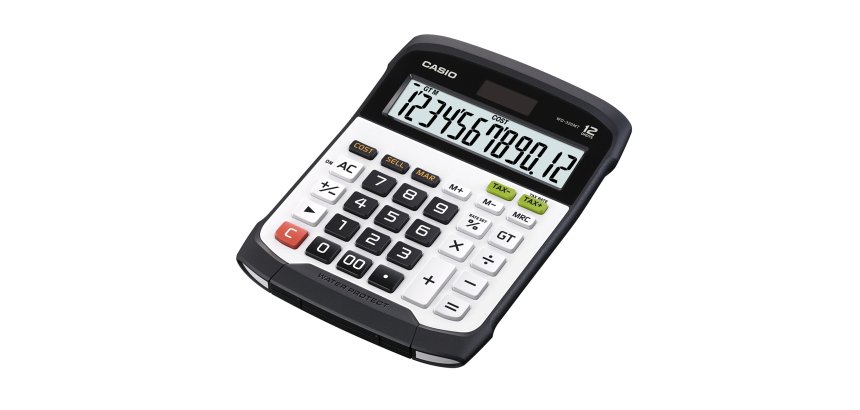 Calcolatrice da tavolo WD-320MT - 12 cifre - waterproof - Casio