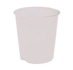 Cestino gettacarte E020 Modula - altezza 32,5 cm - diametro 31 cm - 16,5 L - trasparente neutro - Fellowes