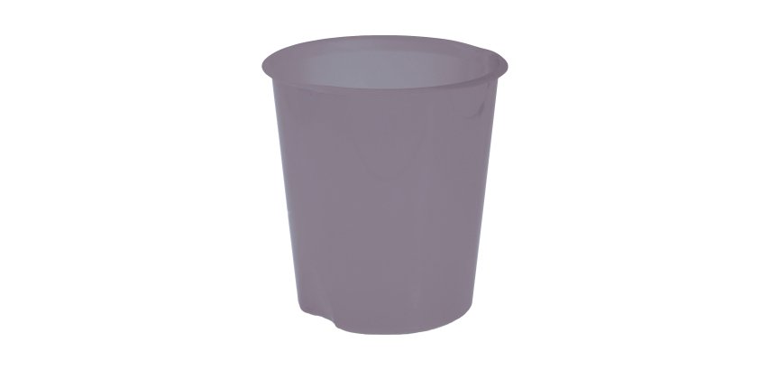 Cestino gettacarte E020 Modula - altezza 32,5 cm - diametro 31 cm - 16,5 L - fumé trasparente - Fellowes