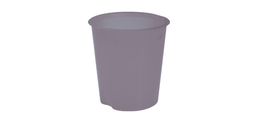 Cestino gettacarte E020 Modula - altezza 32,5 cm - diametro 31 cm - 16,5 L - fumé trasparente - Fellowes