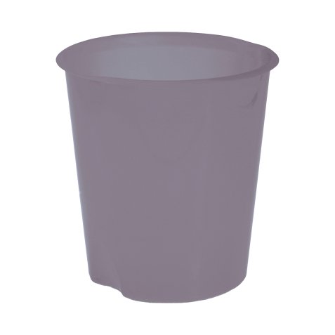 Cestino gettacarte E020 Modula - altezza 32,5 cm - diametro 31 cm - 16,5 L - fumé trasparente - Fellowes