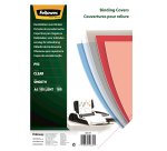 Copertine Clear - A4 - 180 micron - PVC - neutro trasparente - Fellowes - scatola 100 pezzi