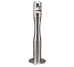 Posacenere da terra - a colonna - diametro 13 cm - H 108 cm - base 29 cm - inox silver - Medial