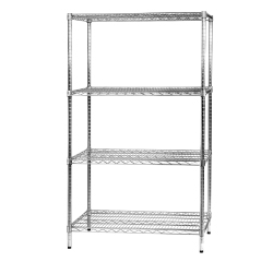 Kit scaffale Archimede - 4 ripiani - 60 x 90 x 160 cm - acciaio cromato - Serena Group